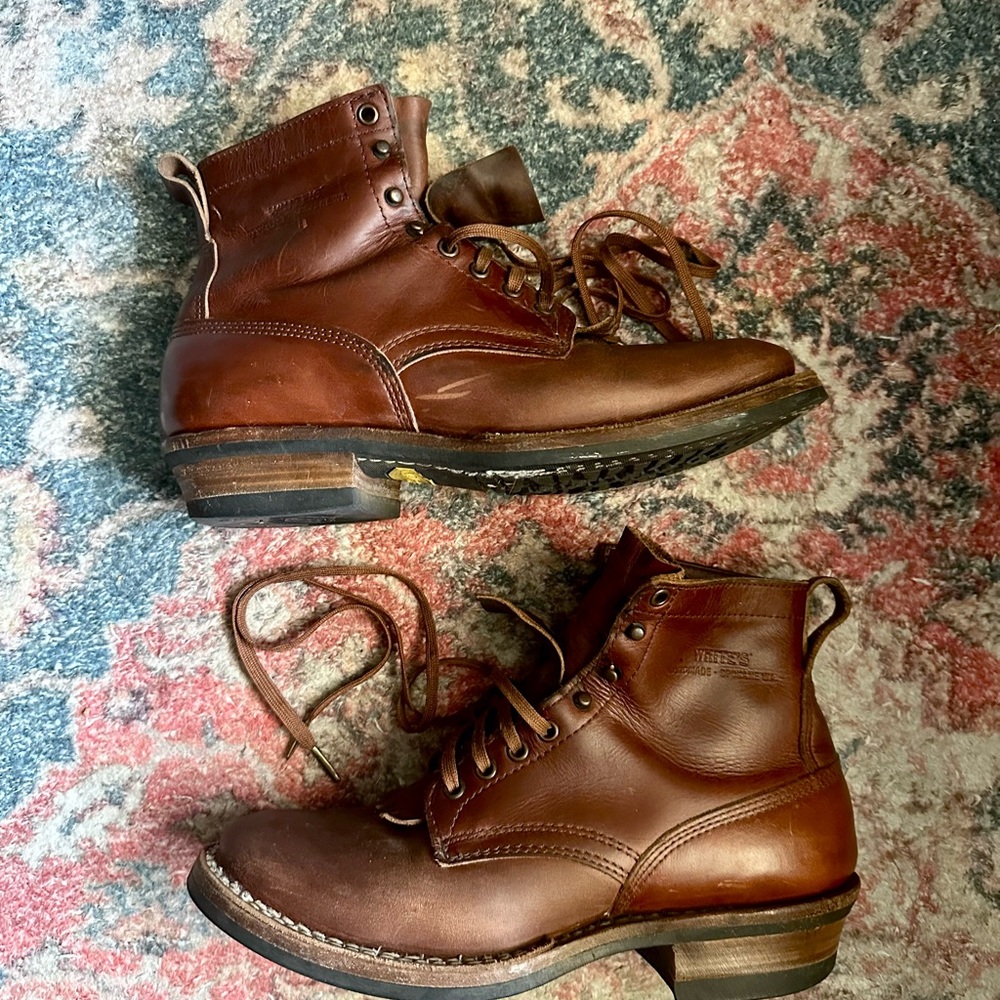 RESERVED - Size 10D HANDMADE men’s leather boots - C350 Cruisers by White’s